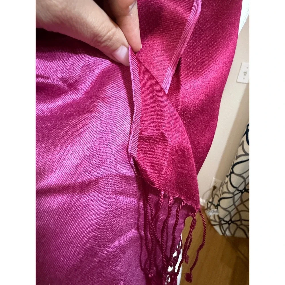 Ann Taylor Scarf Womens‎ OS Magenta Pink 22